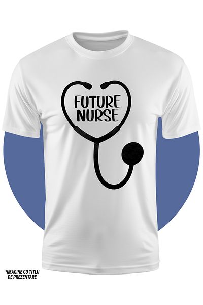 StoryGift Romania Children's T-shirt for a future nurse - medicine help 100% Cotton, Unisex, White, 12 Years, STG4
