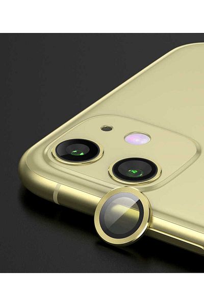 darinza iPhone 12 Mini Compatible Drnz Cl-01 Camera Protector-Yellow