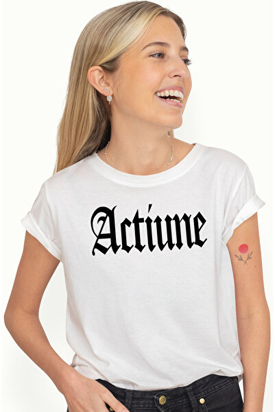 StoryGift Romania Tricou Femei Actiune, Mesaj Motivational, Cuvant, Text Insp...