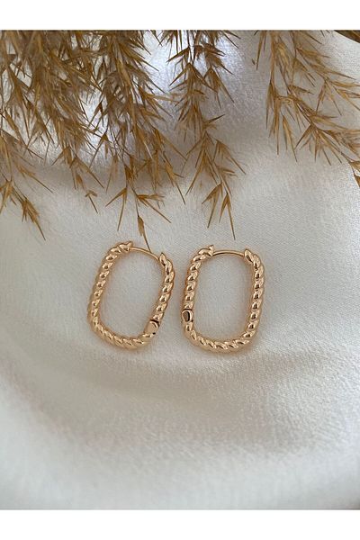 XUPING JEWELRY Square Form Twist Steel Earrings