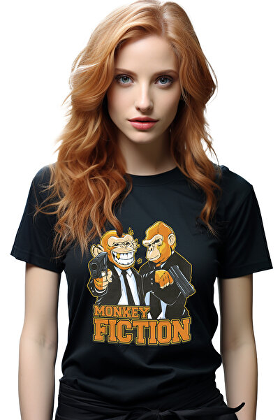 StoryGift Romania Tricou Femei Maimutele Gangstar, Monkey Fiction, Costume, P...