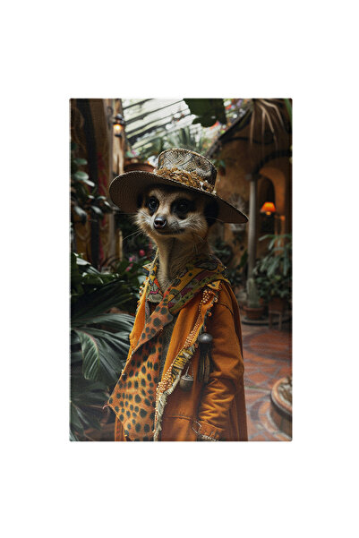 StoryGift Romania Tablou Canvas Suricata Care Exploreaza Un Loc De Vacanta Cu...