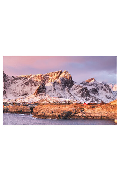 StoryGift Romania Tablou Canvas Rasarit De Soare In Reine, Lofoten, Norvegia,...