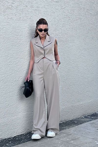 Modamesta Premium Cloys Vest Pants Set