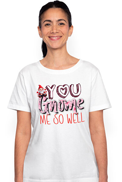 StoryGift Romania Tricou Femei cu un pitic cu barba cu mesajul "You gnome me ...