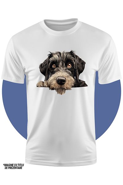 StoryGift Romania Tricou Copii Cu Un Catel Blanos Care Are O Privire Trista, Ilustratie, Dezamagit, Vrea Sa