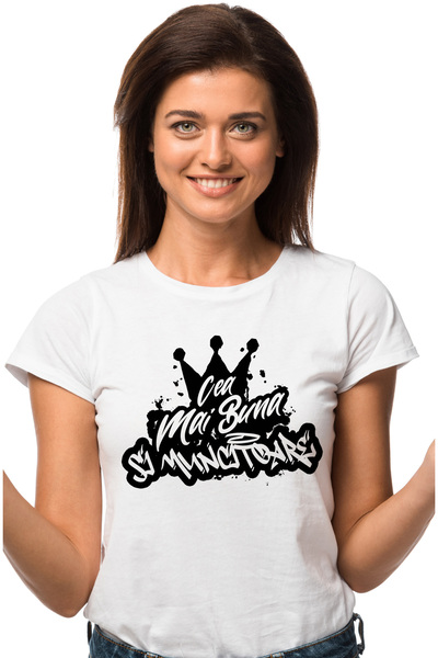 StoryGift Romania Tricou Femei Pentru Cea Mai Buna Si Muncitoare, Apreciere, ...