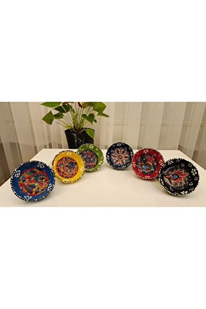 arı çini seramik 8'cm Jam and Sauce Bowl Cerezlik Bowl Set - 12 Pieces