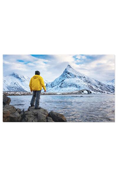 StoryGift Romania Tablou Canvas - Peisaj De Iarna In Norvegia - Lofoten