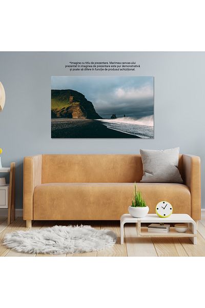 StoryGift Romania Tablou Canvas 120 X 80cm Stanci Reynisdrangar - Peisaj Uimitor In Islanda 120x80cm Stg