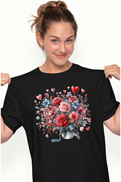 StoryGift Romania Tricou Femei cu un ghiveci cu flori, ilustratie, cadou, apr...