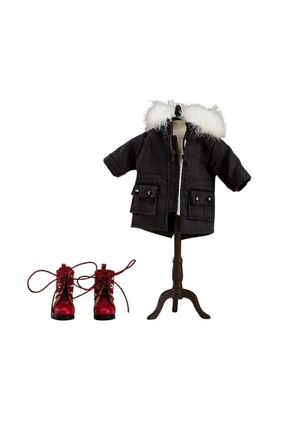 Good Smile Company Nendoroid Doll Warm Clothing Set: Boots & Mod Coat Black by Good Smile Company