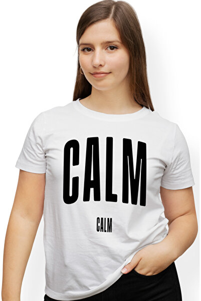 StoryGift Romania Tricou Femei Cuvantul Calm, Motivational, Self Help, Intele...