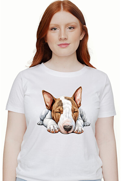 StoryGift Romania Tricou Femei cu un catel care doarme lat, ilustratie, somn ...