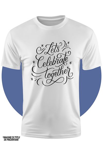 StoryGift Romania Tricou Copii Cu Mesajul In Engleza "let's Celebrate Together" - Hai Sa Celebram Impreuna 1