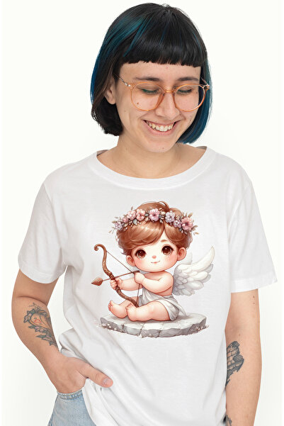 StoryGift Romania Tricou Femei cu un unicorn, ilustratie, vesel, fluturi, cos...
