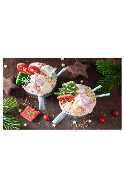 StoryGift Romania Tablou Canvas Cacao Facuta In Casa Cu Bezele Si Biscuiti Pe...