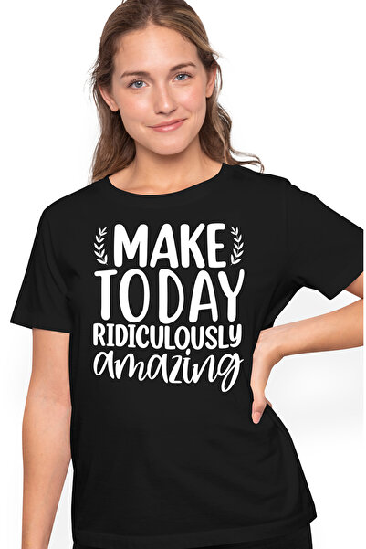 StoryGift Romania Tricou Femei cu mesaj care te indeamna sa faci ziua de azi ...