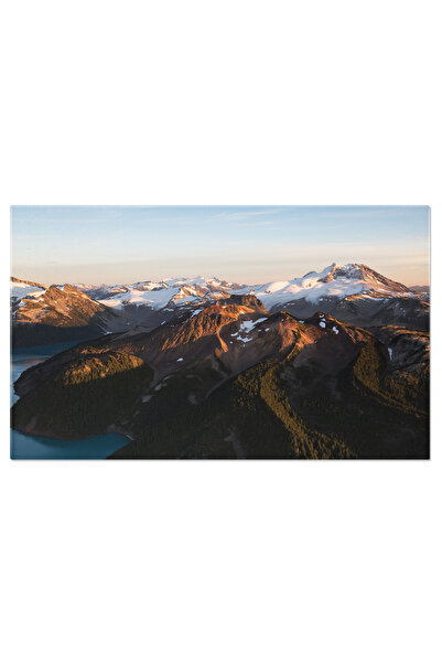 StoryGift Romania Tablou Canvas Peisaj Canadian Garibaldi Lake, Lacuri De Gheata Si Munti Aurii