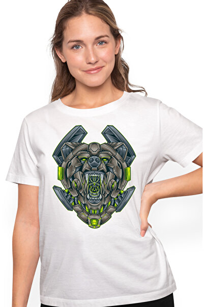 StoryGift Romania Tricou Femei Cu Cap De Urs, Mecha, Robot, Sci FI, Cyberpunk...