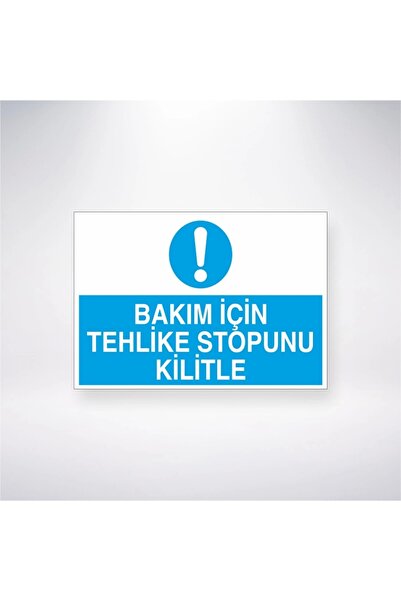 Reysa Tasarım ملصق قفل إيقاف الخطر للصيانة 20 × 28 سم