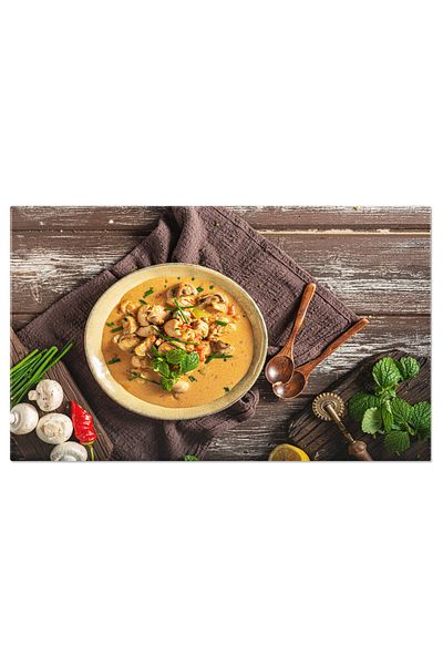 StoryGift Romania Tablou pânză 40 x 25cm Curry Picant - Piper, Legume, Bucătărie Indiană 40x25cm Stg