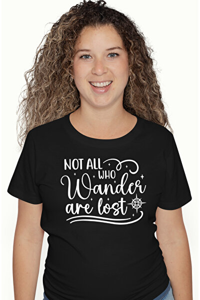 StoryGift Romania Tricou Femei cu stelute si mesajul "Nu toti cei care ratace...