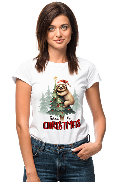 StoryGift Romania Tricou Femei cu animalul sloth/lenes cu mesajul "Relax, it'...