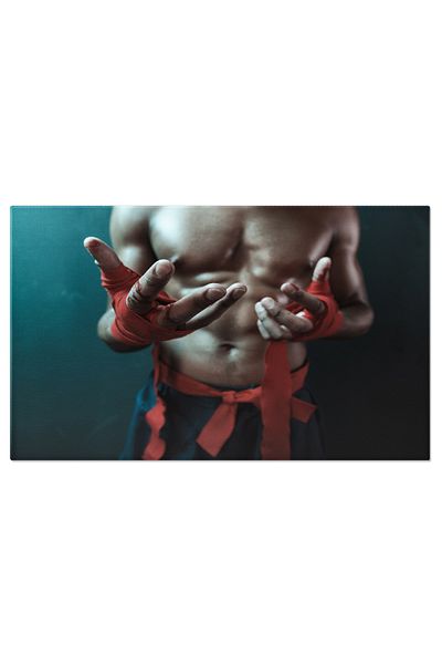 StoryGift Romania Canvas Painting Muay Thai Training Sports Dedicated Intro Intense Training Session, D