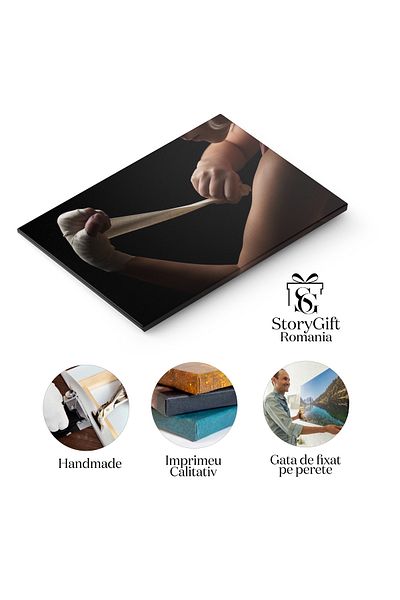 StoryGift Romania Canvas Painting 70 x 50CM - Boxing Training: Fitness and Fighting, Exercises and Sports, STG