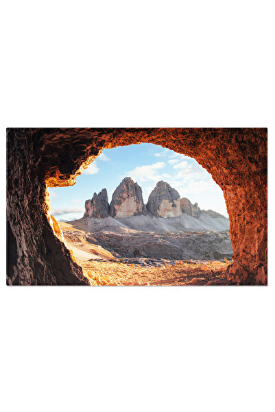 StoryGift Romania Tablou Canvas - Escaladare In Muntii Dolomitici: Zi Activa De Hiking In Peisajul Uimitor Al Ita