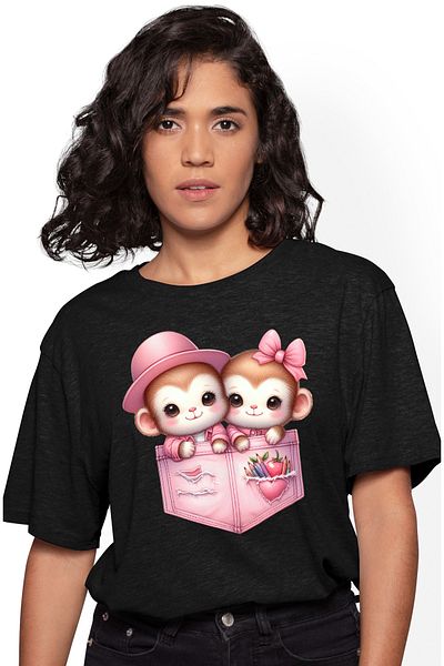 StoryGift Romania Tricou Femei cu o pisica in costum, ilustratie, canta la pian, nedumerita, incur BLK_L