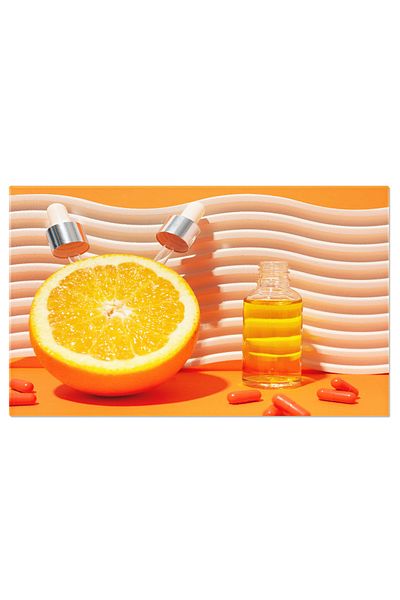 StoryGift Romania Canvas Painting 90 x 60CM Beauty Elixir Vitamin C in a Liquid Serum with Citrus Fruits, STG