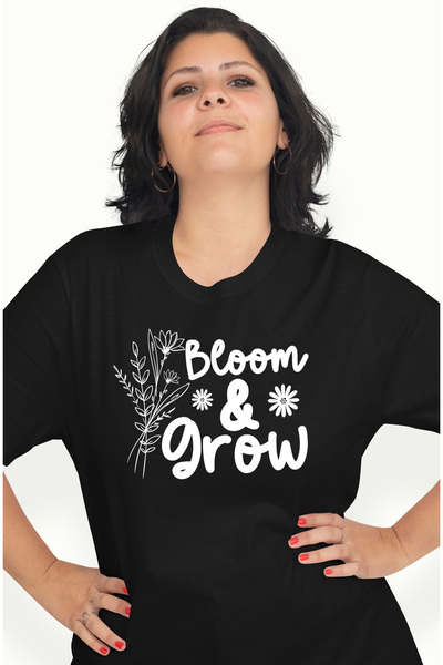 StoryGift Romania Tricou Femei cu ilustratie afisand niste floricele si mesaj...