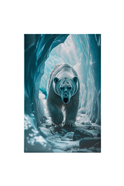 StoryGift Romania Tablou Canvas: Labirintul Peșterilor Înghețate Ursul Alb Um...