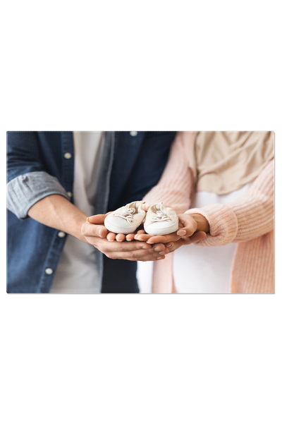 StoryGift Romania Tablou Canvas: Asteptand Minunea - Cuplu Musulman, Maternit...