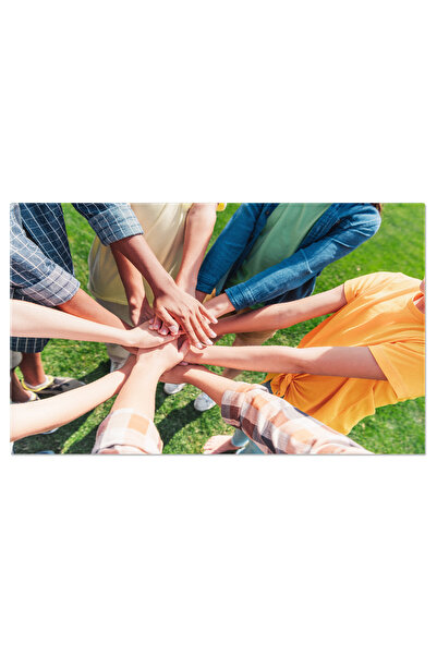 StoryGift Romania Tablou Canvas: Copii De Diverse Etnii, Prietenie Pura In Pa...