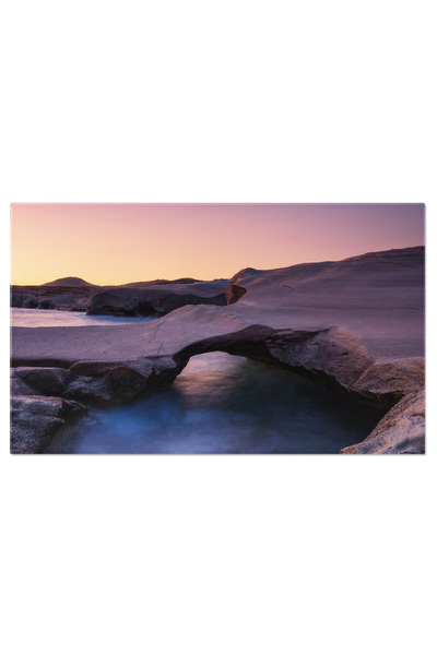 StoryGift Romania Tablou Canvas Apus De Soare La Plaja Sarakiniko, Milos, Pei...