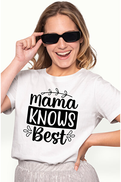 StoryGift Romania Tricou Femei cu textul in engleza "Mama knows best" - mama ...