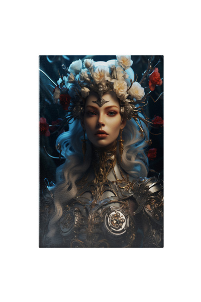 StoryGift Romania Tablou Canvas: Zana Padurii Lucrari De Arta, Intuneric, Albastru Electric, Accesoriu De Moda, D