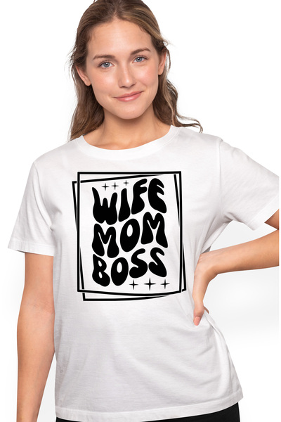 StoryGift Romania Tricou Femei pentru sotiile care sunt si mame si sefe in acelasi timp - femei pu WHT_L