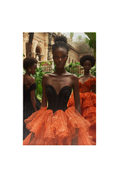 StoryGift Romania Tablou Canvas Surori De Coroană Prezentate De Modele Afro- ...