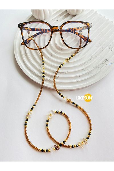 LiKESUN حبل نظارات نسائي بتصميم خفيف (قلادة ملفوفة مزدوجة)