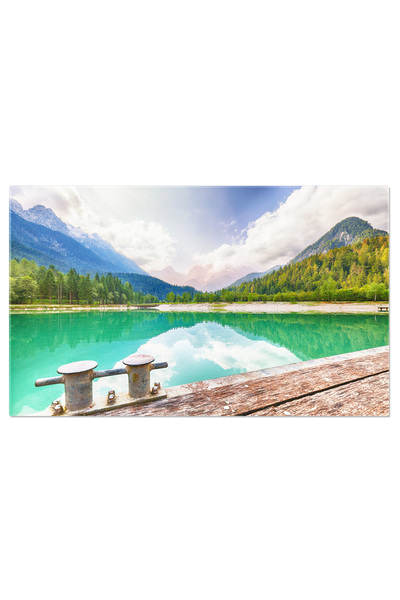 StoryGift Romania Tablou Canvas View Incredibil Pe Lacul Jasna, Cu Peisaje Fr...