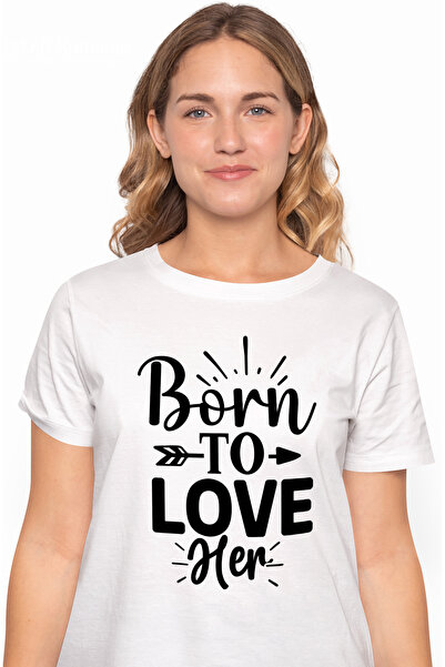 StoryGift Romania Tricou Femei pentru un indragostit cu mesajul "Born to love...