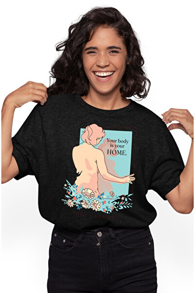 StoryGift Romania Tricou Femei Cu Arta Abstracta, Silueta Feminina Dezbracat ...