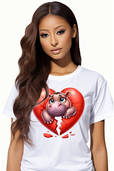 StoryGift Romania Tricou Femei cu un hipopotam trist, ilustratie, dezamagire,...