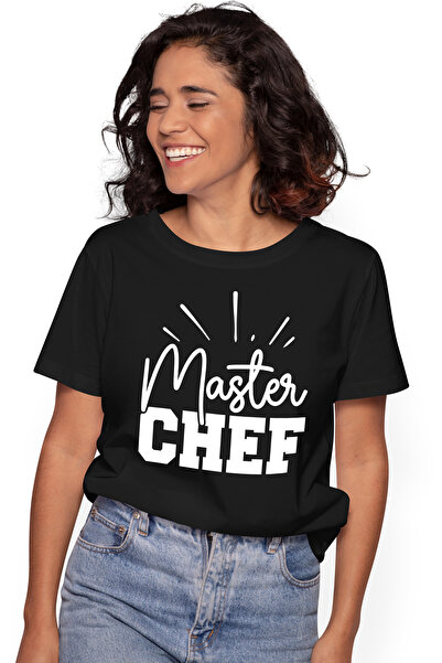 StoryGift Romania Tricou Femei pentru un bucatar sef - gatit pasiune efort cu imprimeu pe Fata, 1 BLK_L