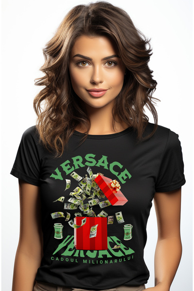 StoryGift Romania Women's T-Shirt - Millionaire's Gift, with print on the Fro...