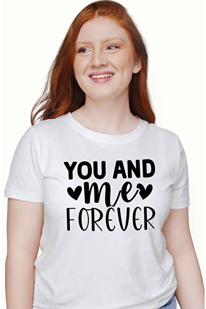 StoryGift Romania Tricou Femei pentru indragostiti cu mesajul "You and me for...